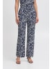 ICHI Casual Hose IHAYA Regular fit in Total Eclipse Ikat Circle