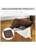 HOMCOM Wäschekorb-38L x 38B x 57H cm-Braun