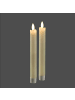 Ambiente Haus LED Stabkerzen 2er Set 20cm (FB 51018) in Antikweiss