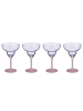 Butlers Margaritaglas COCKTAIL NIGHT 4er-Set in Violett