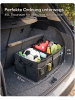 Praknu Kofferraum-Organizer mit Deckel 55 cm – Faltbar – 45L