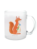Mr. & Mrs. Panda Tee Tasse Eichhörnchen Blume ohne Spruch in Transparent