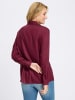 Sieh an! Longbluse in bordeaux