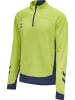Hummel Halbreißverschluss Sweatshirt Hmllead Kinder in LIME PUNCH