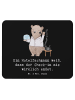 Mr. & Mrs. Panda Mauspad Hotelfachmann Lebensweisheit mit Spruch in Schwarz