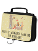 Mr. & Mrs. Panda Waschtasche Waldtiere Picknick mit Spruch in Gelb Pastell