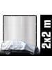 AMANKA Schattennetz Sonnensegel Alu 2x2m silber