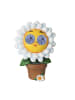 MARELIDA LED Solar Blume mit blizelnden rollenden Augen Gänseblümchen H: 22cm