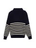 VINAJA Women Sweater in Marine Wollweiss