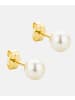 Diamant L'éternel Ohrringe aus 375 Gelbgold mit Perle