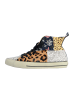 Desigual Hohe Sneaker „Beta“ mit Tierprint Grün