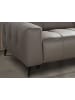 Angel Cerdá Relaxsofa 6210 in Grau/Schwarz – (B)216 x (T)110 x (H)98 cm