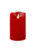 STAR Trading LED Kerze Twinkle Echtwachs in rot - H: 12,5cm