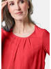 GOLDNER Chiffon-Shirt mit 3/4-Arm, Rundhals in rot