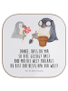 Mr. & Mrs. Panda Untersetzer Pinguin Opa Blumen pflanzen mit Spruch in Weiß