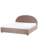 Beliani Doppelbett VAUCLUSE in Beige - (W) 194 x (H) 125 x (L) 214 cm