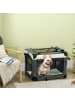 Pawhut Hundetransportbox Grau 70L x 51B x 50H cm