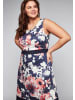 sheego Cocktailkleid in marine bedruckt
