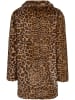 Urban Classics Urban Classics Ladies Oversized Faux Fur Leo Coat in leo