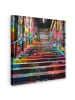 MuchoWow Leinwand bilder Bunte Treppe (BxH)