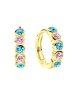 schmuck23 Gold Creolen 925 Silber 0,3 cm x 1,2 cm