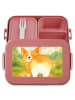 Mr. & Mrs. Panda Brotbüchse Corgi Po Design ohne Spruch in Rot Pastell