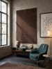 KADIMA DESIGN Teppich Kurzflor Uni rutschhemmend pflegeleicht Wohnzimmer Flur in Braun