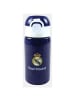 Real Madrid Real Madrid Blue Aluminium Trinkflasche mit Strohhalm 500 ml