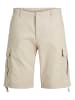 JACK & JONES PLUS Cargo Shorts in Moonbeam