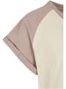 Urban Classics T-Shirt in whitesand/duskrose