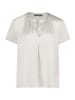 Betty Barclay Satin-Bluse kurzarm in Grau Beige