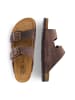 Camel Active Sandalen aus Rindsleder in Dunkelbraun