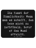 Mr. & Mrs. Panda Mousepad Spruch Kunst der Sinnlichkeit mit Spruch in Schwarz