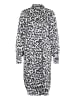 Kaffe Kleid KAroxy Loose fit in White/Black Leopard