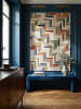 KADIMA DESIGN Teppich Wolle ESK Fischgrät Wohnzimmer Modern Geometrisch in Multicolor
