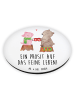 Mr. & Mrs. Panda pinnwand magnet Glühschwein Sause mit Spruch in Weiß