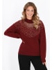 faina Women Sweater in burgundy