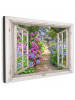 OnlyWow Leinwand Bilder Blumengarten