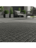 KADIMA DESIGN Teppich Outdoor Waschbar Einfarbig DAFNE Strapazierfähig OEKO-TEX in Schwarz