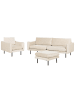 Beliani 2-tlg Sitzgruppe VINTERBRO in Beige/Schwarz