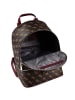 Guess Follie City Rucksack 28 cm in brown logo