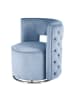 Kayoom Sessel Drehsessel Beverly 125 in hellblau - silber
