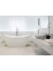 Beliani Freistehende Badewannen ANTIGUA in Weiß/Silber - (W) 78 x (H) 72 x (L) 180 cm