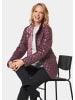 GOLDNER Kurzgröße:  Leichte Steppjacke zum wenden in aubergine / gemustert