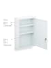 relaxdays Medizinschrank in Weiß –  (B)30 x (H)45 x (T)12 cm