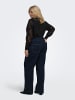 ONLY Carmakoma Jeans mit weitem Bein in Dark Blue Denim
