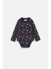 Coccodrillo Langärmeliger Bodysuit in dunkelblau