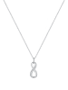Elli Halskette 925 Sterling Silber Infinity in Weiß