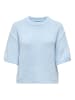 JDY Gestricktes T-Shirt in Cashmere Blue