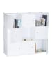 relaxdays Regalsystem in Weiß - (B)95x (H)95 x (T)32 cm